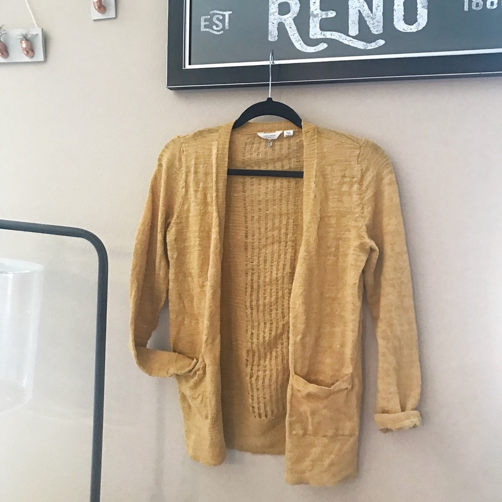 Buttoned Down Cardigan-Mustard